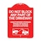 Signmission Do Not Block ANY Part of the Driveway Unauthorized Vehicles Towed at Owner Expense, RW-1824-24186 A-DES-RW-1824-24186 - alternate 1